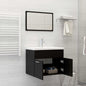 Set Mobili Da Bagno In Truciolato Nero