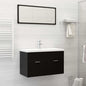 Set Mobili Da Bagno In Truciolato Nero