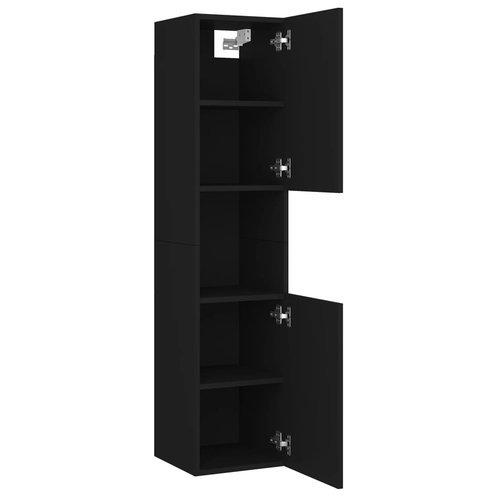 Set Mobili Da Bagno In Truciolato Nero