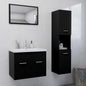 Set Mobili Da Bagno In Truciolato Nero