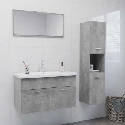 Set Mobili Da Bagno 4 Pz In Legno Multistrato