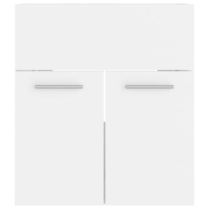 Set Mobili Da Bagno In Legno Multistrato Bianco