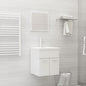 Set Mobili Da Bagno In Legno Multistrato Bianco Lucido