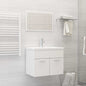 Set Mobili Da Bagno In Legno Multistrato Bianco