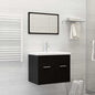 Set Mobili Da Bagno In Legno Multistrato Nero