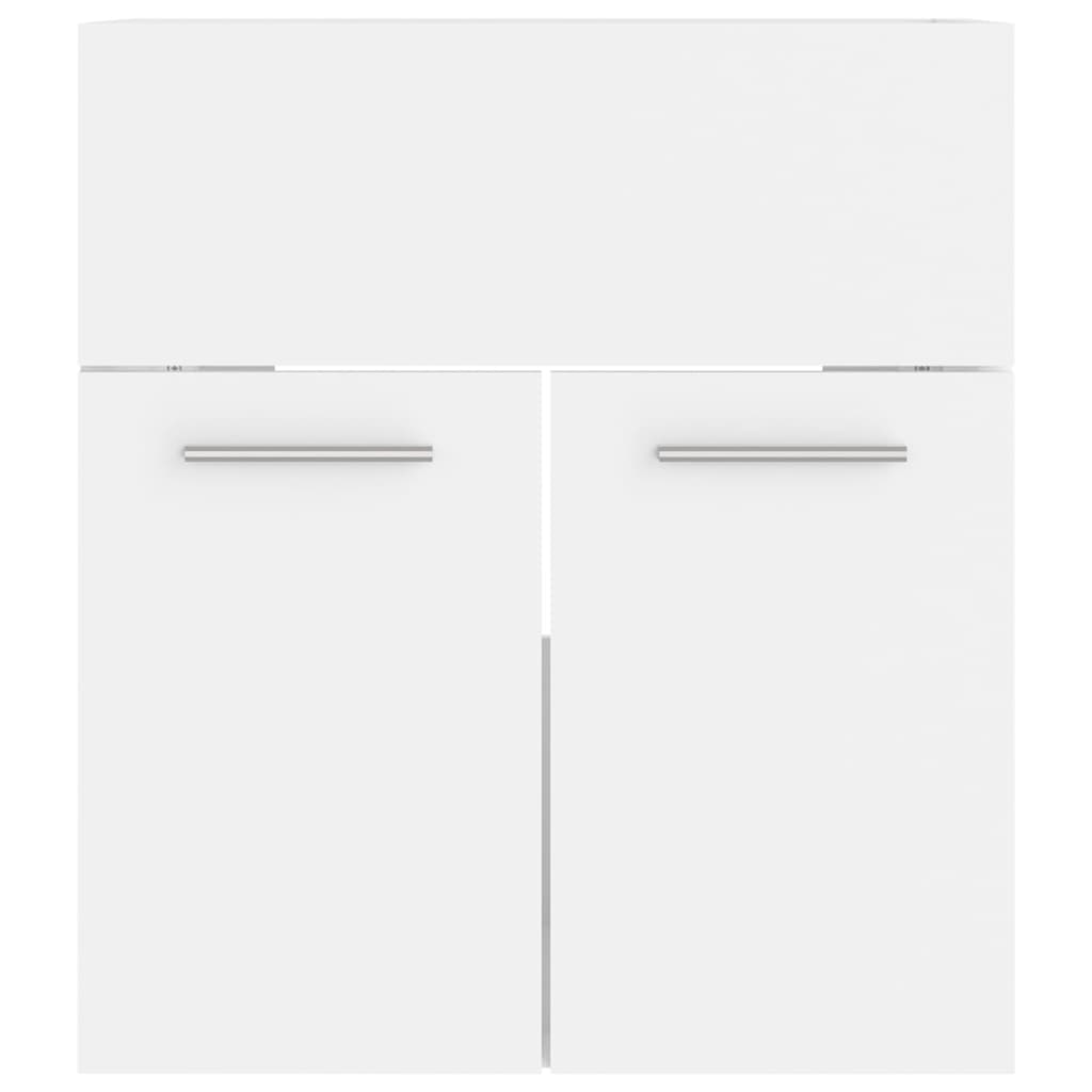 Set Mobili Da Bagno In Legno Multistrato Bianco