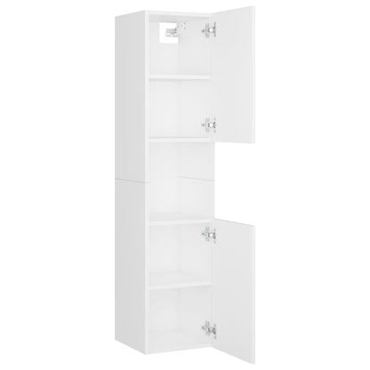 Set Mobili Da Bagno In Legno Multistrato Bianco