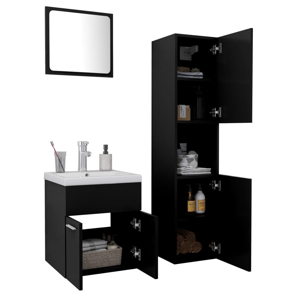Set Mobili Da Bagno In Legno Multistrato