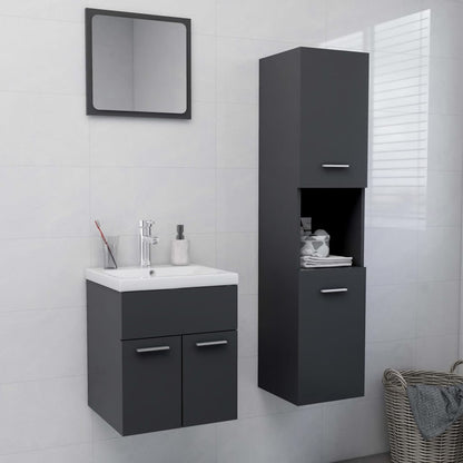 Set Mobili Da Bagno In Legno Multistrato