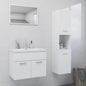 Set Mobili Da Bagno In Legno Multistrato Bianco