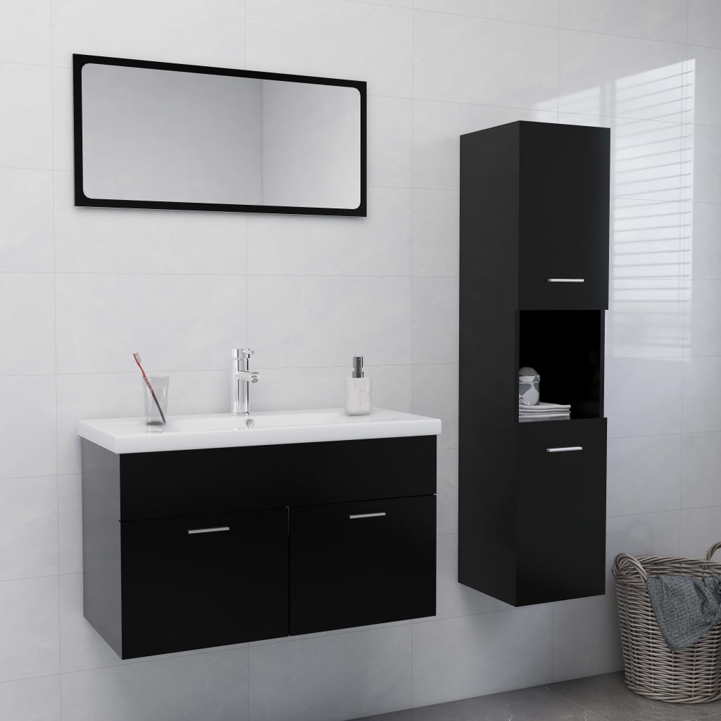 Set Mobili Da Bagno In Legno Multistrato