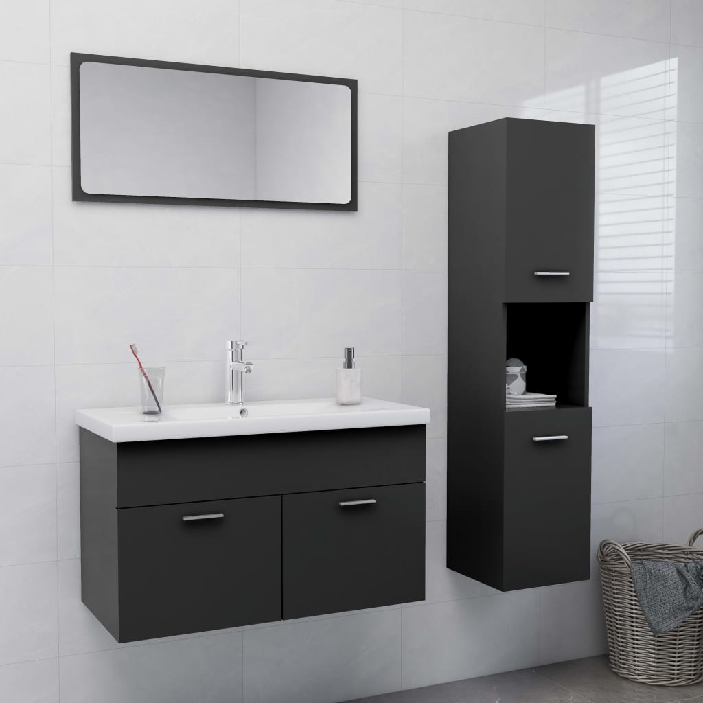 Set Mobili Da Bagno In Legno Multistrato
