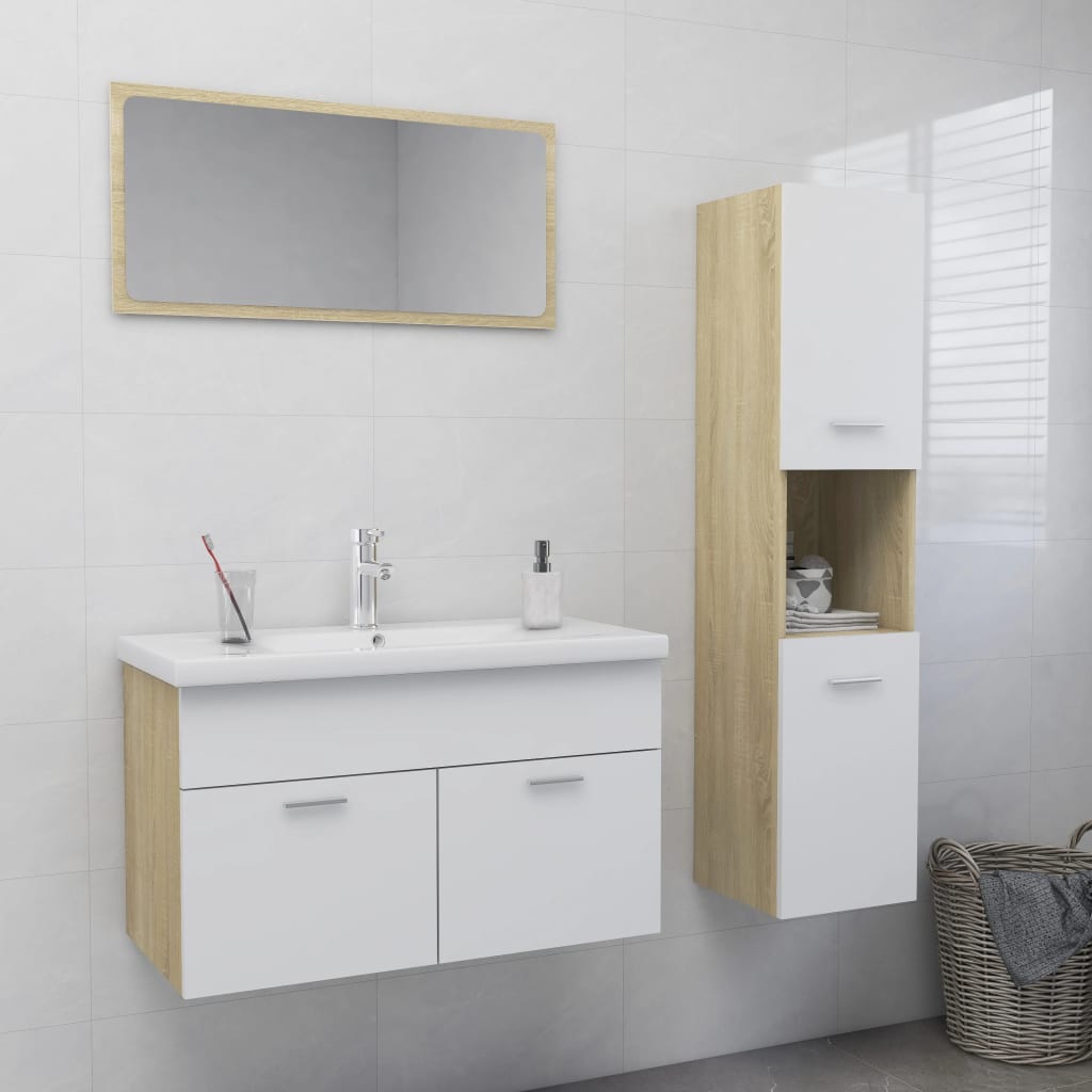 Set Mobili Da Bagno In Legno Multistrato