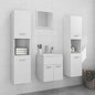 Set Mobili Da Bagno In Legno Multistrato Bianco