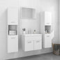 Set Mobili Da Bagno In Legno Multistrato Bianco