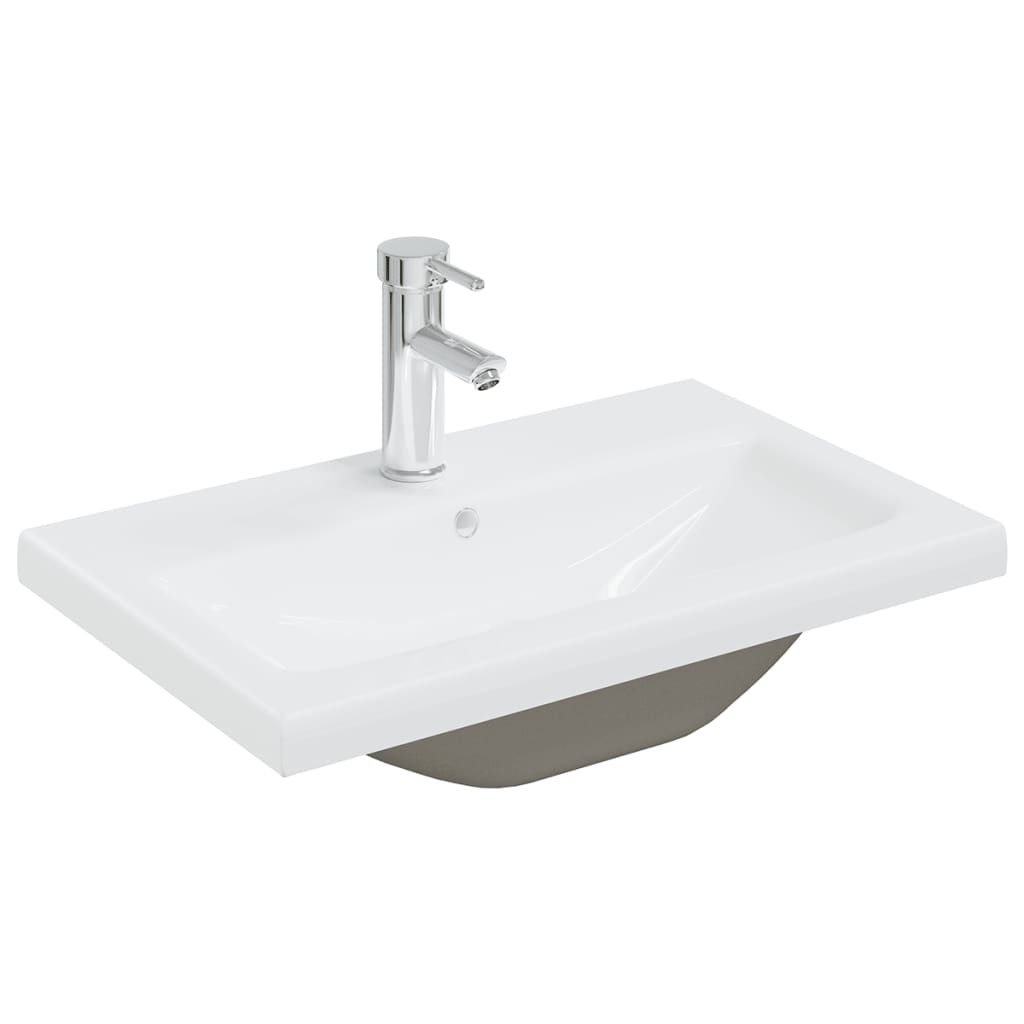 Set Mobili Da Bagno Nero In Legno Multistrato Bianco