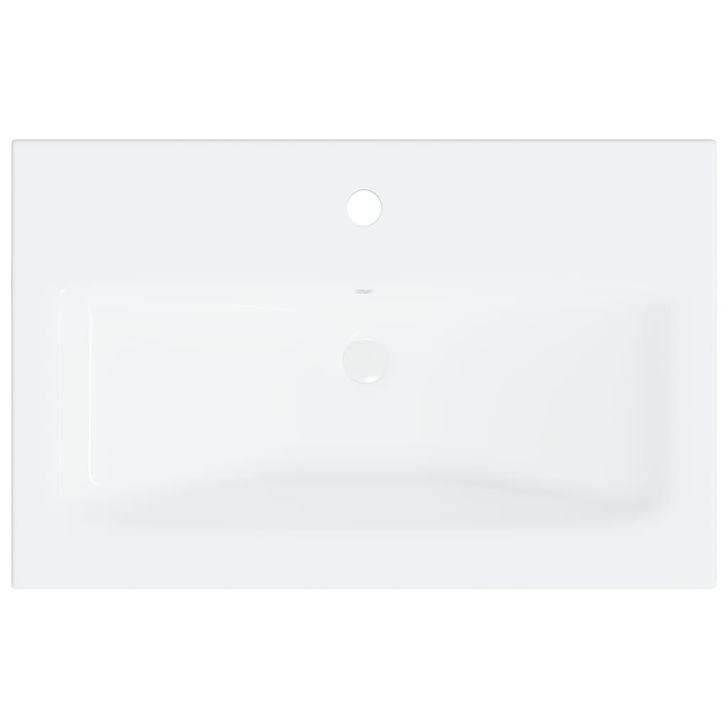 Set Mobili Da Bagno Nero In Legno Multistrato Bianco