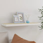 Scaffali A Parete 2 Pz 90X23,5X3,8 Cm In Mdf Rovere E Bianco
