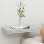 Scaffali A Parete 2 Pz 90X23,5X3,8 Cm In Mdf Grigio Cemento