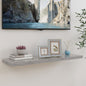 Scaffali A Parete 2 Pz 90X23,5X3,8 Cm In Mdf Grigio Cemento
