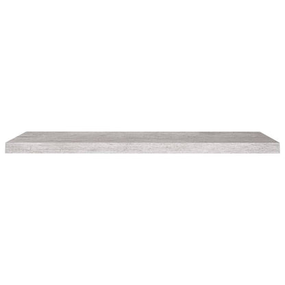 Scaffali A Parete 2 Pz 90X23,5X3,8 Cm In Mdf Grigio Cemento