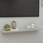 Scaffali A Parete 2 Pz 90X23,5X3,8 Cm In Mdf Grigio Cemento