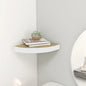 Mensole Angolari 4 Pz 25X25X3,8 Cm In Mdf Rovere E Bianco