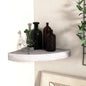Mensole Angolari 4 Pz 35X35X3,8 Cm In Mdf Grigio Cemento