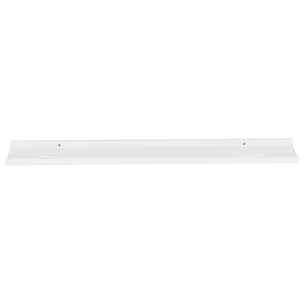 Mensole Da Parete 2 Pz Bianco Lucido