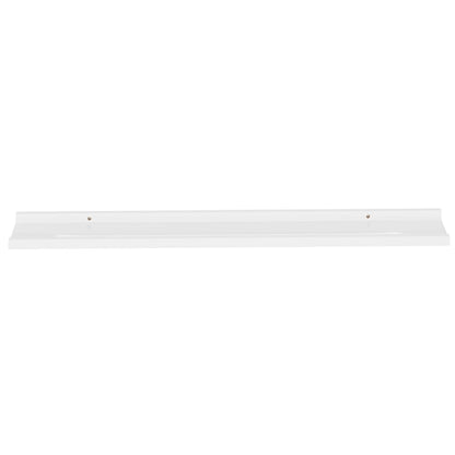 Mensole Da Parete 2 Pz Bianco Lucido