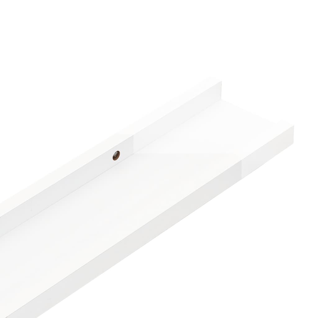 Mensole Da Parete 2 Pz Bianco Lucido