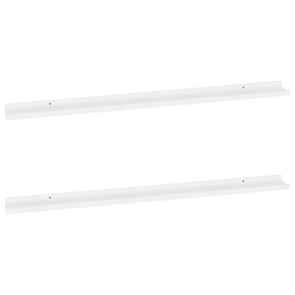 Mensole Da Parete 2 Pz Bianche Bianco