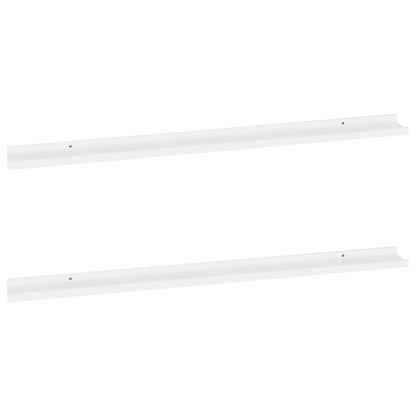 Mensole Da Parete 2 Pz Bianche Bianco
