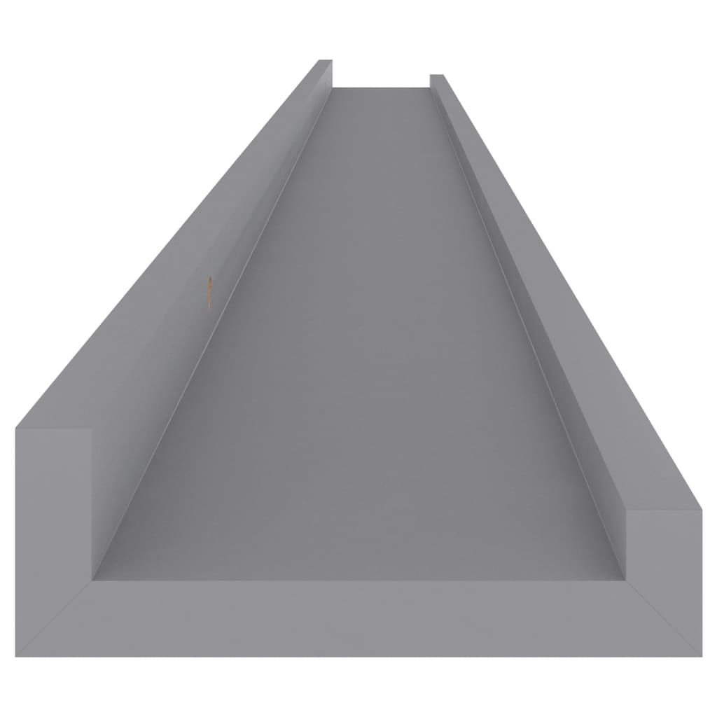 Mensole Da Parete 4 Pz Grigie Grigio