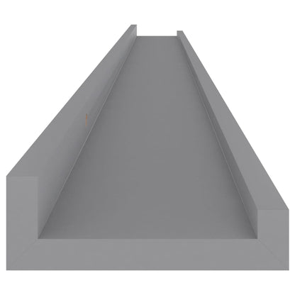 Mensole Da Parete 4 Pz Grigie Grigio