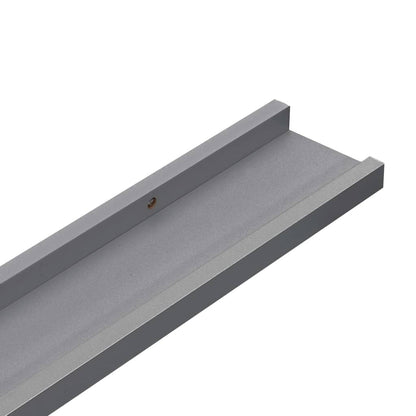 Mensole Da Parete 4 Pz Grigie Grigio