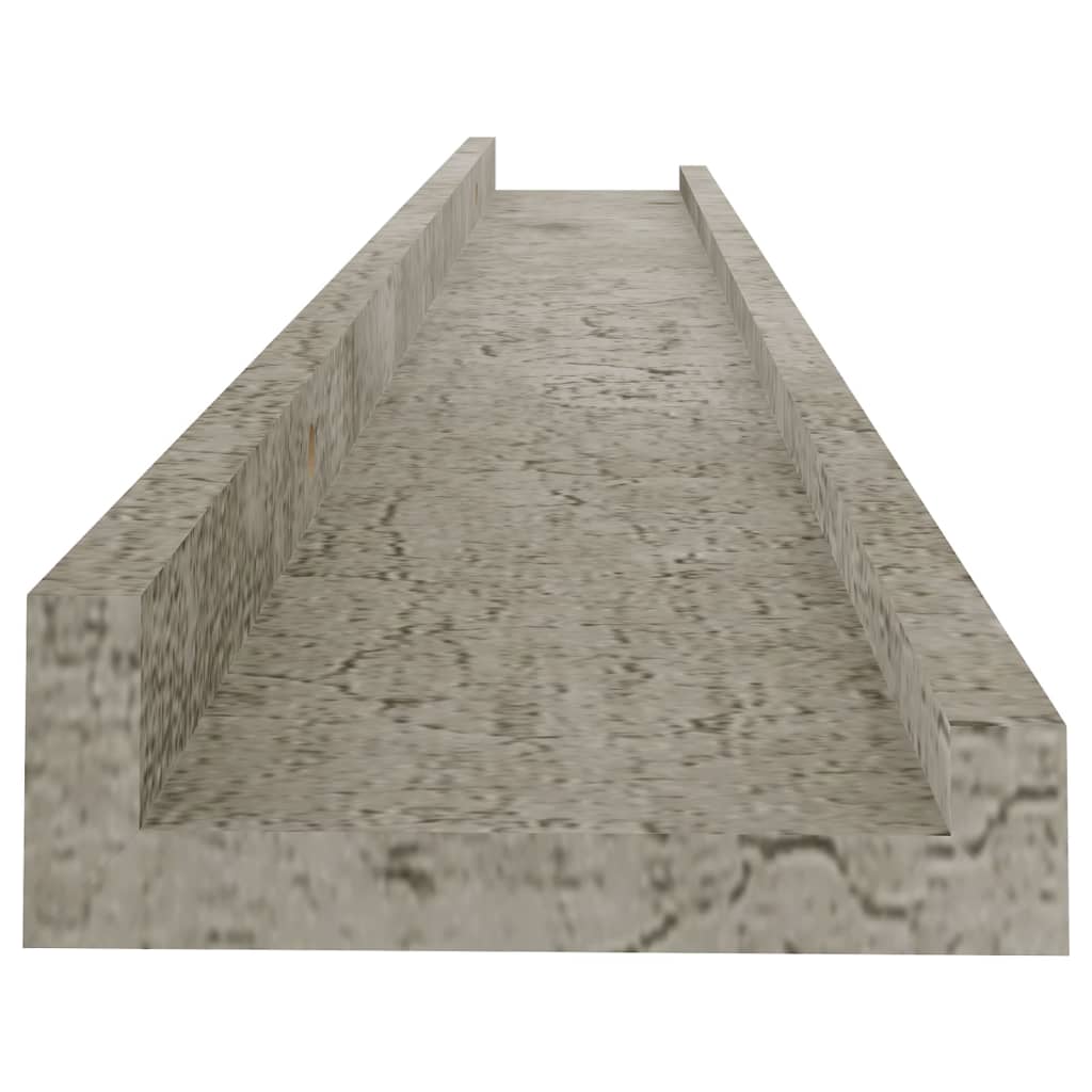 Mensole Da Parete 4 Pz Grigio Cemento