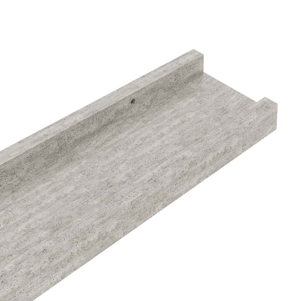Mensole Da Parete 4 Pz Grigio Cemento