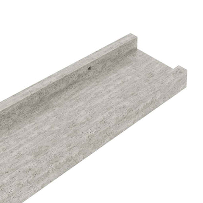 Mensole Da Parete 4 Pz Grigio Cemento