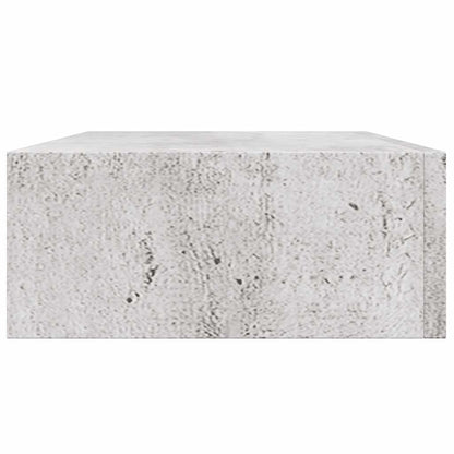 Scaffale Con Cassetti Da Parete 40X23,5X10Cm Mdf Grigio Cemento