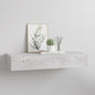 Scaffale Con Cassetti Da Parete 40X23,5X10Cm Mdf Grigio Cemento