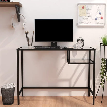 Scrivania Per Computer 100X36X74 Cm Vetro Temperato