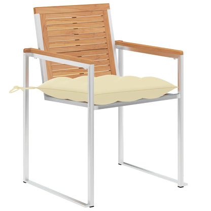 Sedie Da Giardino Con Cuscini 8 Pz In Legno Massello Di Teak