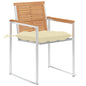 Sedie Da Giardino Con Cuscini 8 Pz In Legno Massello Di Teak