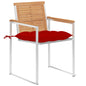 Sedie Da Giardino Con Cuscini 8 Pz In Legno Massello Di Teak