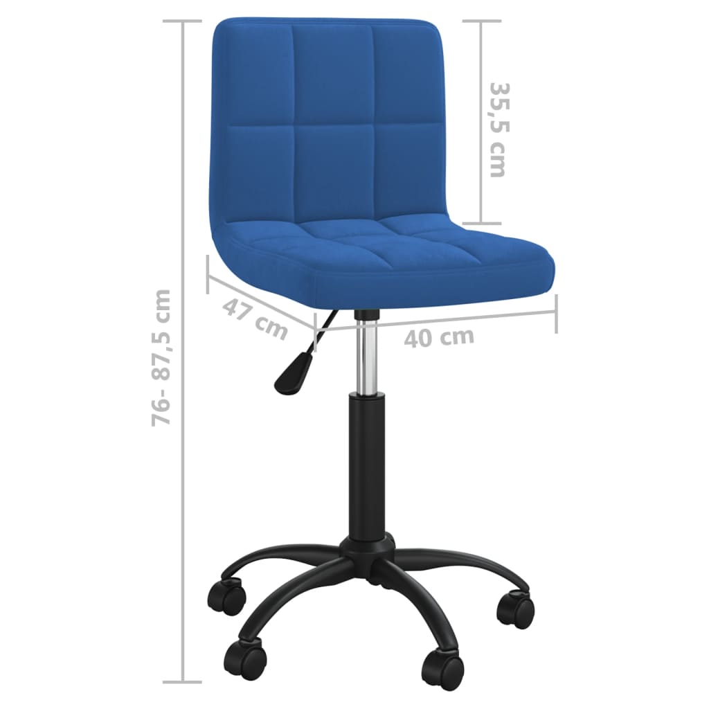 Sedia Girevole Da Ufficio In Velluto