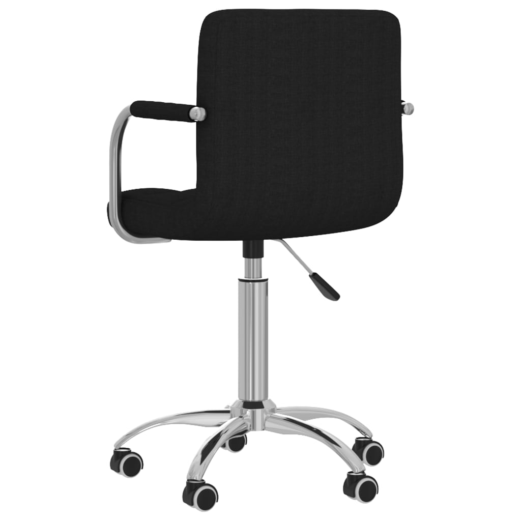 Sedia Girevole Da Ufficio Nera In Tessuto