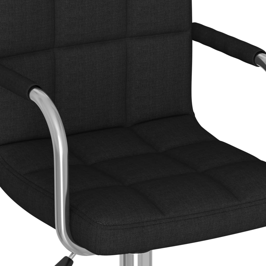 Sedia Girevole Da Ufficio Nera In Tessuto