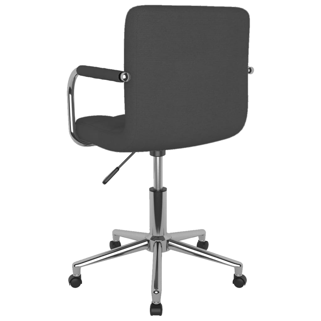 Sedia Da Ufficio Girevole Grigio Scuro In Tessuto