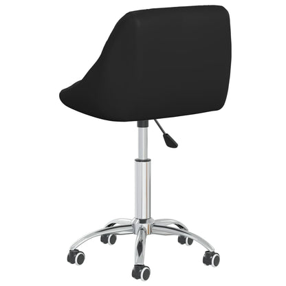 Sedia Da Ufficio Girevole Nera In Similpelle